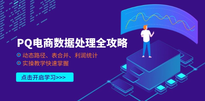 （14240期）PQ电商数据处理全攻略，动态路径、表合并、利润统计，实操教学快速掌握-智汇榜