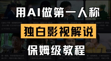 用AI做第一人称独白影视解说，手把手教学，保姆级教程-智汇榜